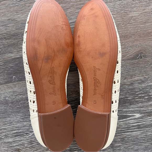 Sam Edelman Cream Woven Loafers - Picture 5 of 5